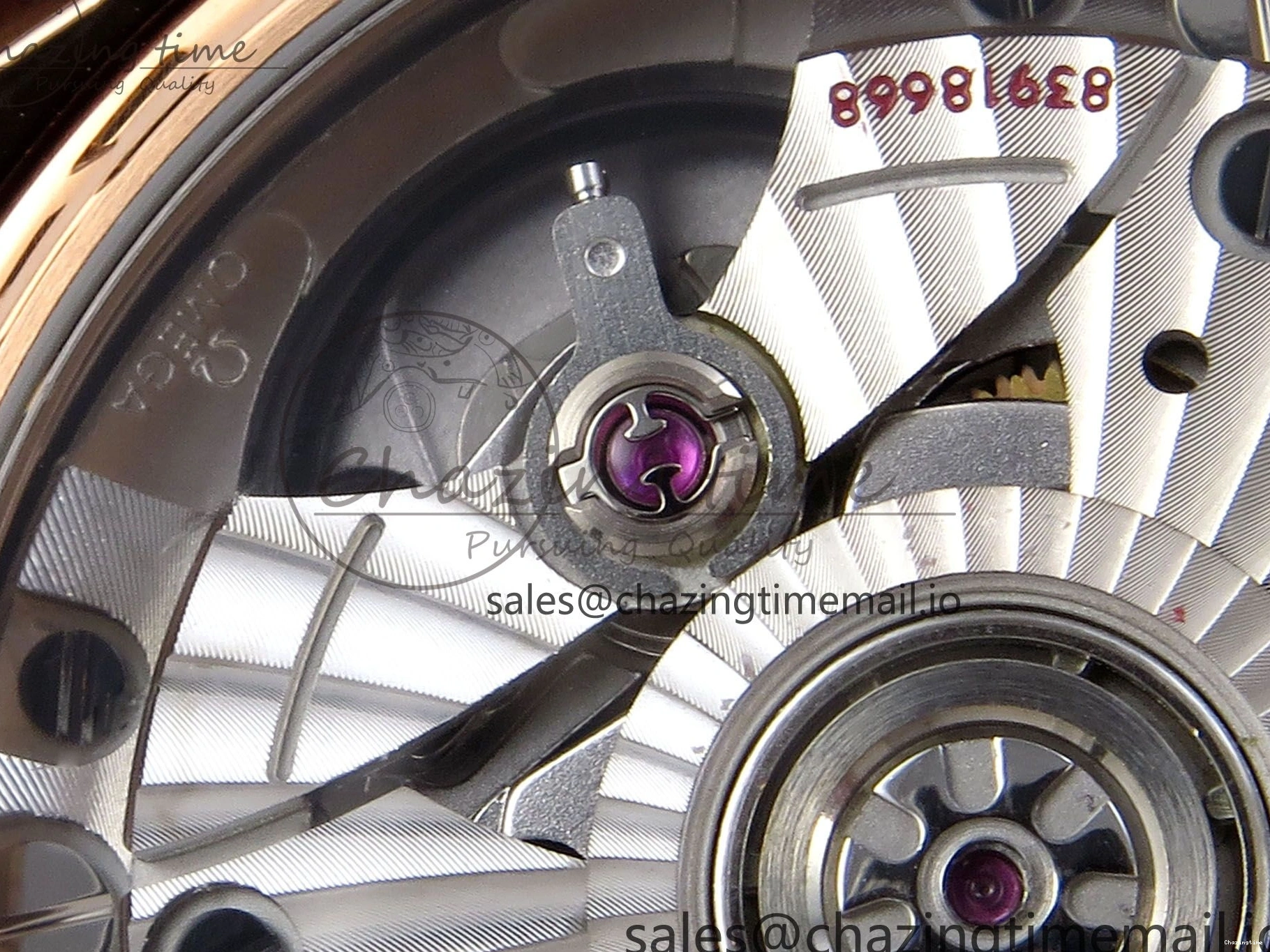 0102 De Ville Prestige Ladies RG VSF 1:1 Best Edition Brown Diamonds Dial on RG Bracelet A Sophisticated 7681